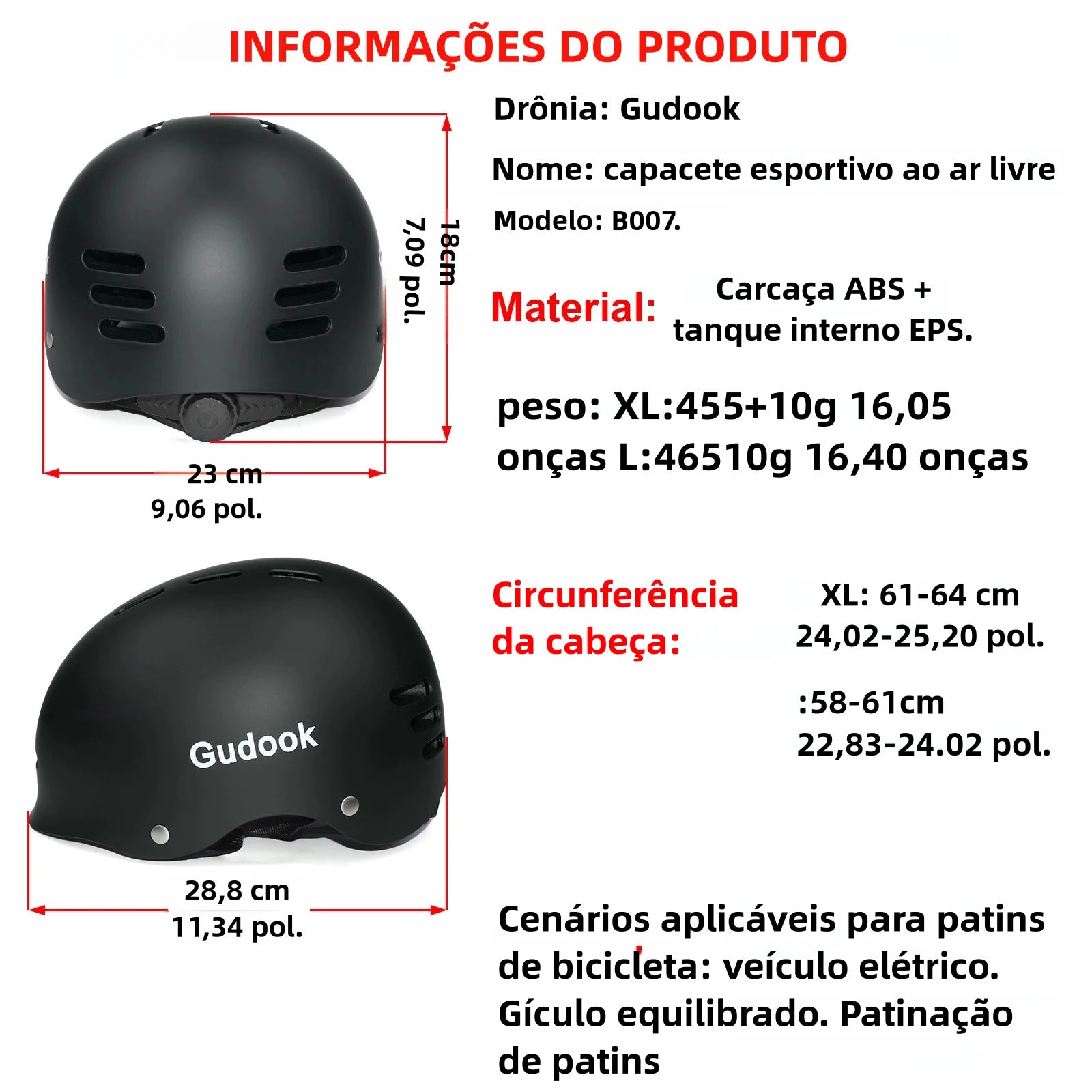 Adult Bike Helmet for Bicycle Cycling Biking Skating Skateboard Helmet